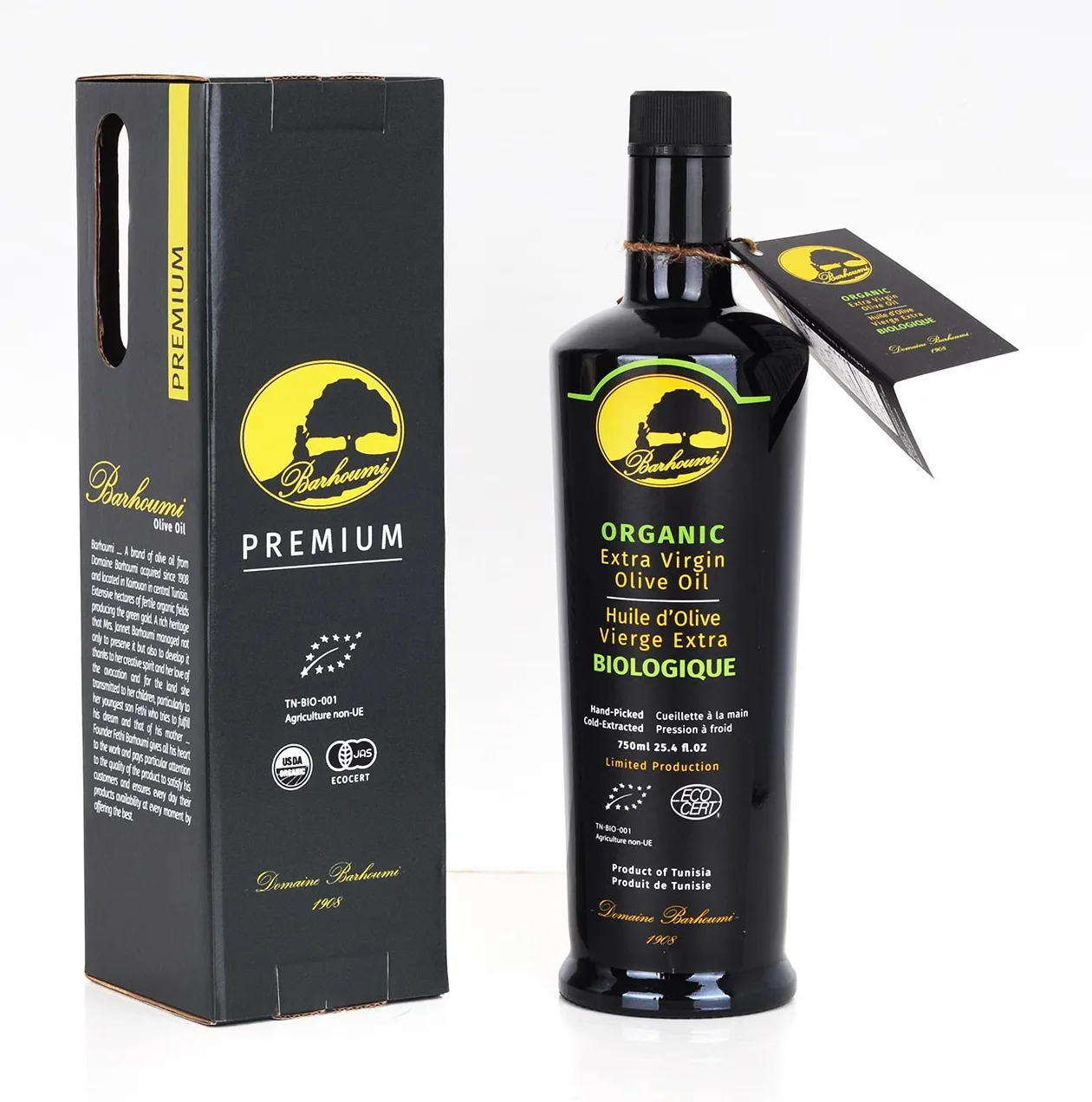 Coffret Barhoumi Premium et sa bouteille